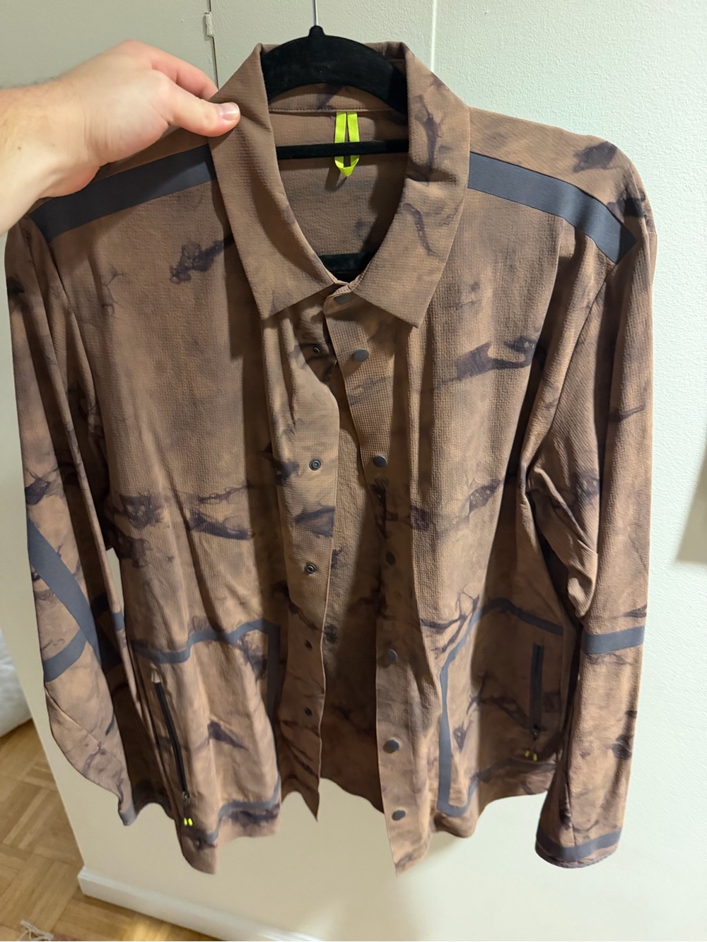 Men's Brown Lululemon Tie-Dye Utility Jacket